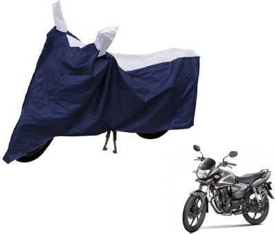 Auto Hub Two Wheeler Cover for Honda(CB Shine, Blue, Silver)