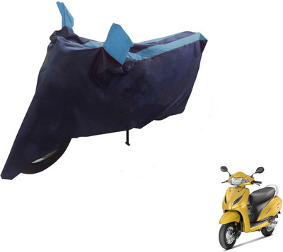 NIKS Two Wheeler Cover for Honda(Activa 5G, Black, Blue)