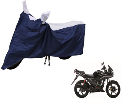 Auto Hub Two Wheeler Cover for Honda(CBF Stunner, Blue, Silver)