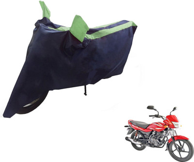 NIKS Two Wheeler Cover for Bajaj(Platina 100 DTS-i, Black, Green)