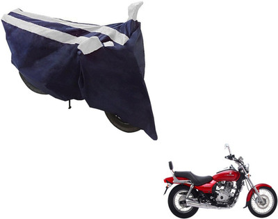 NIKS Two Wheeler Cover for Bajaj(Avenger 220 DTS-i, Black, Silver)