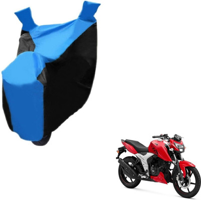 NIKS Two Wheeler Cover for TVS(Apache RTR 160, Black, Blue)