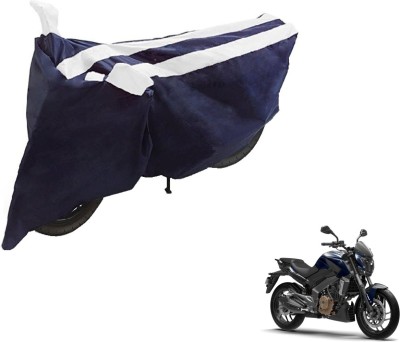 NIKS Two Wheeler Cover for Bajaj(Dominar, Black, White)