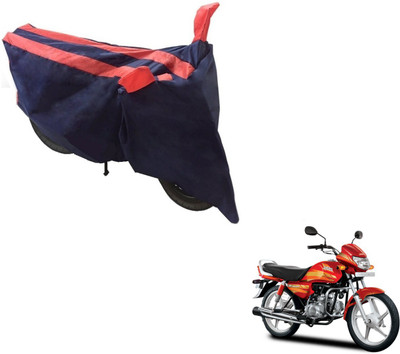NIKS Two Wheeler Cover for Hero(CD deluxe, Black, Orange)