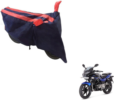 NIKS Two Wheeler Cover for Bajaj(Pulsar, Black, Orange)