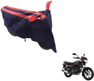 NIKS Two Wheeler Cover for Bajaj(Discover, Black, Orange)