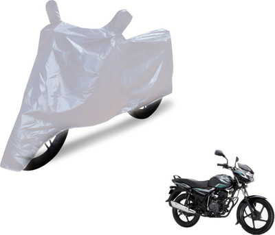 NIKS Two Wheeler Cover for Bajaj(Discover 100 DTS-i, Silver)