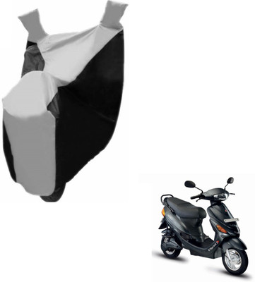 NIKS Two Wheeler Cover for Hero(E Sprint, Black, Silver)