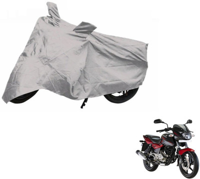 NIKS Two Wheeler Cover for Bajaj(Pulsar 180 DTS-i, Silver)