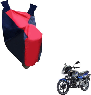 NIKS Two Wheeler Cover for Bajaj(Pulsar 150 DTS-i, Black, Red)