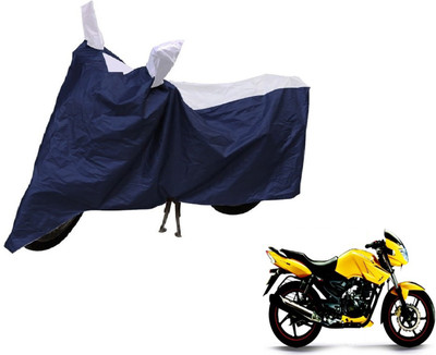 Auto Hub Two Wheeler Cover for TVS(Apache, Blue, Silver)