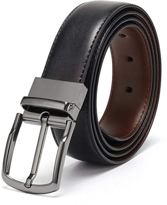 

Uzfar Men Casual, Formal Black Genuine Leather Reversible Belt