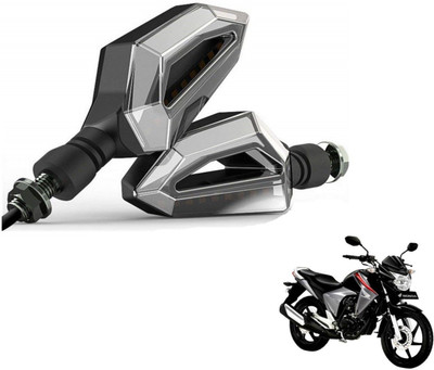 MOCKHE Front, Rear LED Indicator Light for Honda CB Unicorn Dazzler(Yellow, White)