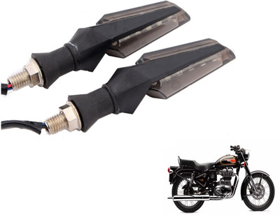 MOCKHE Front, Rear LED Indicator Light for Royal Enfield 500(White)