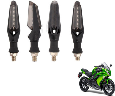 MOCKHE Front, Rear LED Indicator Light for Kawasaki Ninja(White)