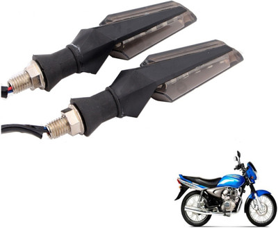 MOCKHE Front, Rear LED Indicator Light for Bajaj(White)