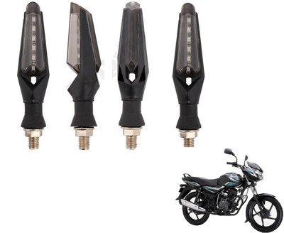 MOCKHE Front, Rear LED Indicator Light for Bajaj Discover 100 DTS-i(White)