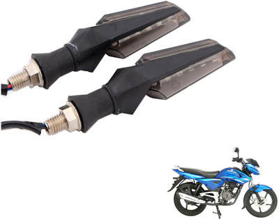 MOCKHE Front, Rear LED Indicator Light for Bajaj XCD 135cc(White)