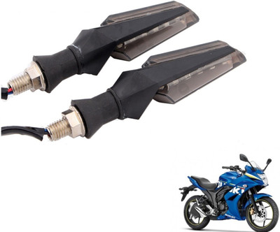 MOCKHE Front, Rear LED Indicator Light for Suzuki Gixxer SF(White)