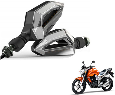MOCKHE Front, Rear LED Indicator Light for Yamaha FZ16(Yellow, White)