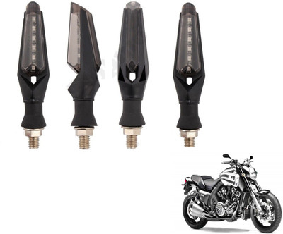 MOCKHE Front, Rear LED Indicator Light for Yamaha VMAX(White)