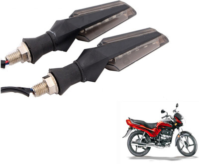 MOCKHE Front, Rear LED Indicator Light for Hero Passion Plus(White)
