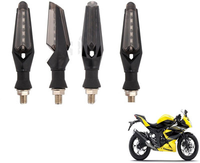 MOCKHE Front, Rear LED Indicator Light for Kawasaki Ninja(White)