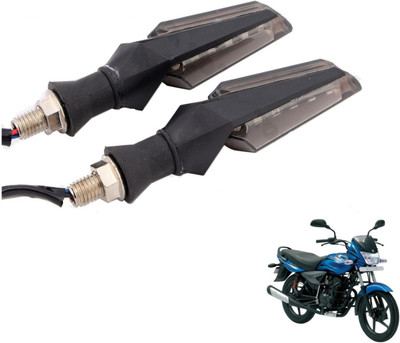 MOCKHE Front, Rear LED Indicator Light for Bajaj Platina 125(White)