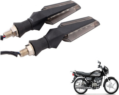 MOCKHE Front, Rear LED Indicator Light for Hero Splendor Plus(White)