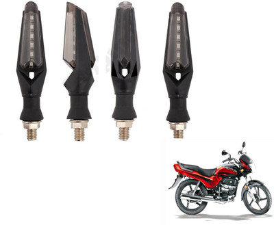 MOCKHE Front, Rear LED Indicator Light for Hero Passion Plus(White)