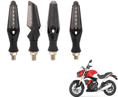MOCKHE Front, Rear LED Indicator Light for Mahindra Mojo(White)