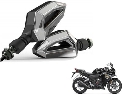 MOCKHE Front, Rear LED Indicator Light for Honda CBR 250R(Yellow, White)