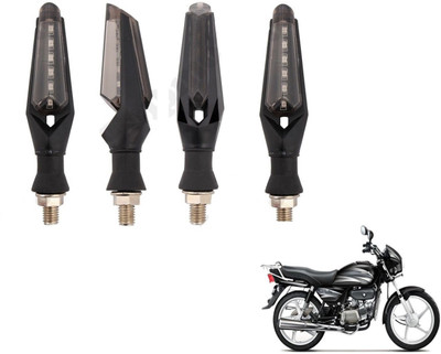 MOCKHE Front, Rear LED Indicator Light for Hero Splendor Plus(White)