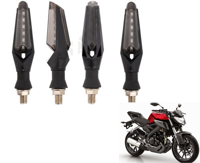 MOCKHE Front, Rear LED Indicator Light for Suzuki Gixxer(White)