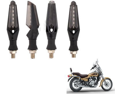 MOCKHE Front, Rear LED Indicator Light for Bajaj Avenger(White)