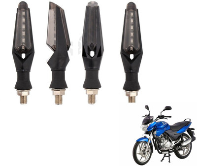 MOCKHE Front, Rear LED Indicator Light for Bajaj Discover 150(White)