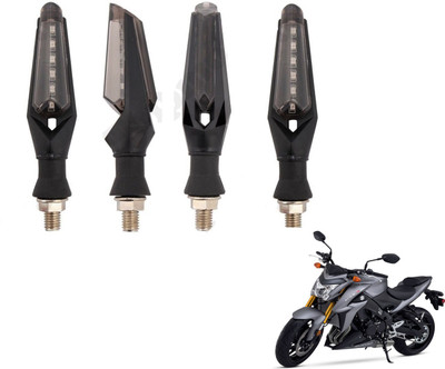 MOCKHE Front, Rear LED Indicator Light for Suzuki GSX(White)