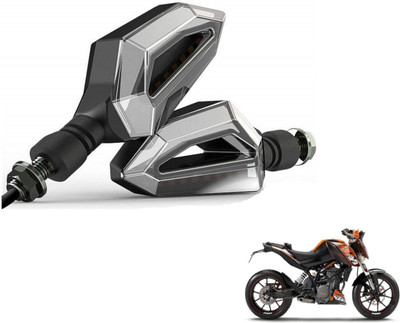 MOCKHE Front, Rear LED Indicator Light for KTM Duke 200(Yellow, White)