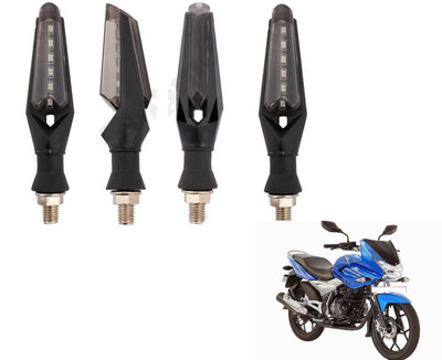 MOCKHE Front, Rear LED Indicator Light for Bajaj Discover 150(White)