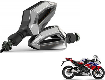MOCKHE Front, Rear LED Indicator Light for Honda CBR(Yellow, White)