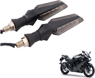 MOCKHE Front, Rear LED Indicator Light for Kawasaki Ninja 250(White)