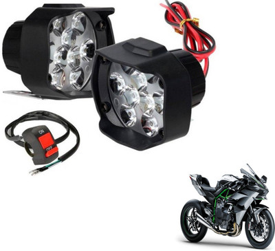 MOCKHE 9LEDSHL-160 Ninja H2 Fog Lamp Motorbike LED for Kawasaki (12 V, 10 W)(Ninja 300, Pack of 3)