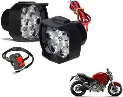MOCKHE 9LEDSHL-149 Fog Lamp Motorbike LED for Ducati (12 V, 10 W)(Monster 795, Pack of 3)