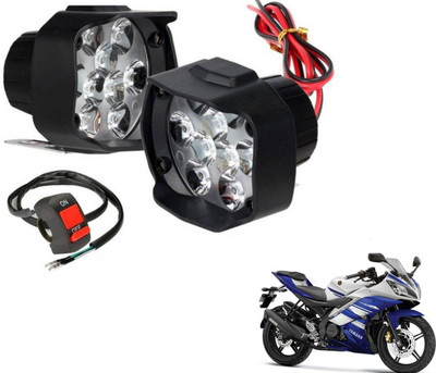 MOCKHE 9LEDSHL-189 R15 Fog Lamp Motorbike LED for Yamaha (12 V, 10 W)(Universal For Bike, Pack of 3)