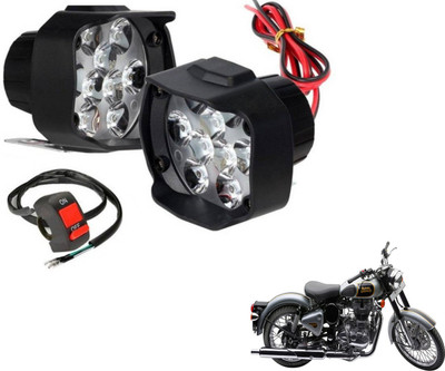 MOCKHE 9LEDSHL-58 Fog Lamp Motorbike LED for Royal Enfield (12 V, 10 W)(Classic 500, Pack of 3)