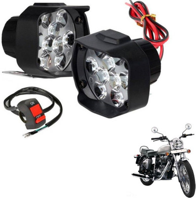 MOCKHE 9LEDSHL-34 Electra Fog Lamp Motorbike LED for Royal Enfield (12 V, 10 W)(Bullet 350, Pack of 3)