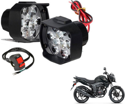 MOCKHE 9LEDSHL-39 Fog Lamp Motorbike LED for Honda (12 V, 10 W)(CB Trigger, Pack of 3)