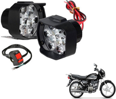 MOCKHE 9LEDSHL-206 Fog Lamp Motorbike LED for Hero (12 V, 10 W)(Splendor Plus, Pack of 3)
