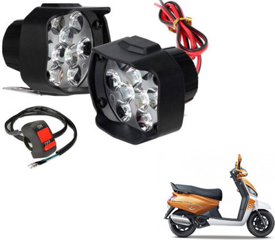 MOCKHE 9LEDSHL-123 Fog Lamp Motorbike LED for Mahindra (12 V, 10 W)(Gusto, Pack of 3)
