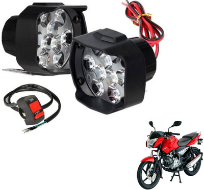 MOCKHE 9LEDSHL-176 Fog Lamp Motorbike LED for Bajaj (12 V, 10 W)(Pulsar 135 LS, Pack of 3)